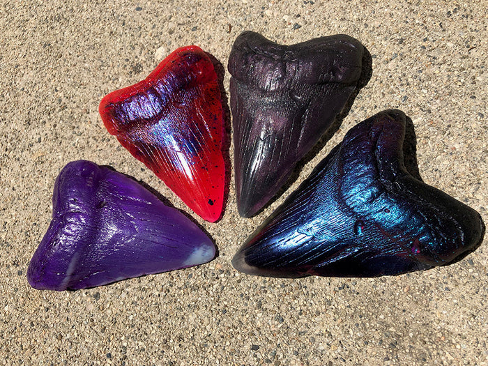 MEGALODON CAST GLOW SHARK TOOTH