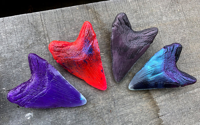 MEGALODON CAST GLOW SHARK TOOTH