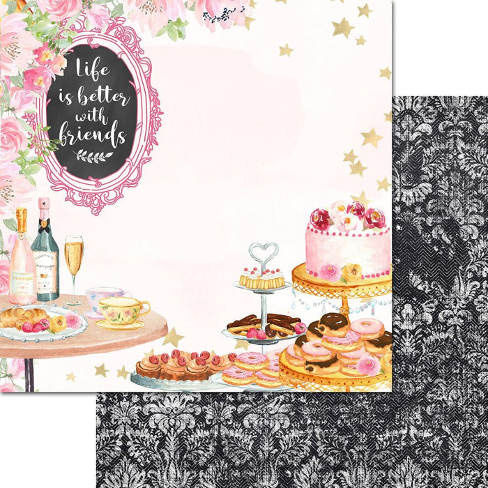 Memory Place - Kawaii Paper Goods Collection Pack 12"X12" - Let's Brunch. This pack contains 12 double-sided papers, 6 designs, 2 sheets each. Made in Japan. Available at Embellish Away located in Bowmanville Ontario Canada.