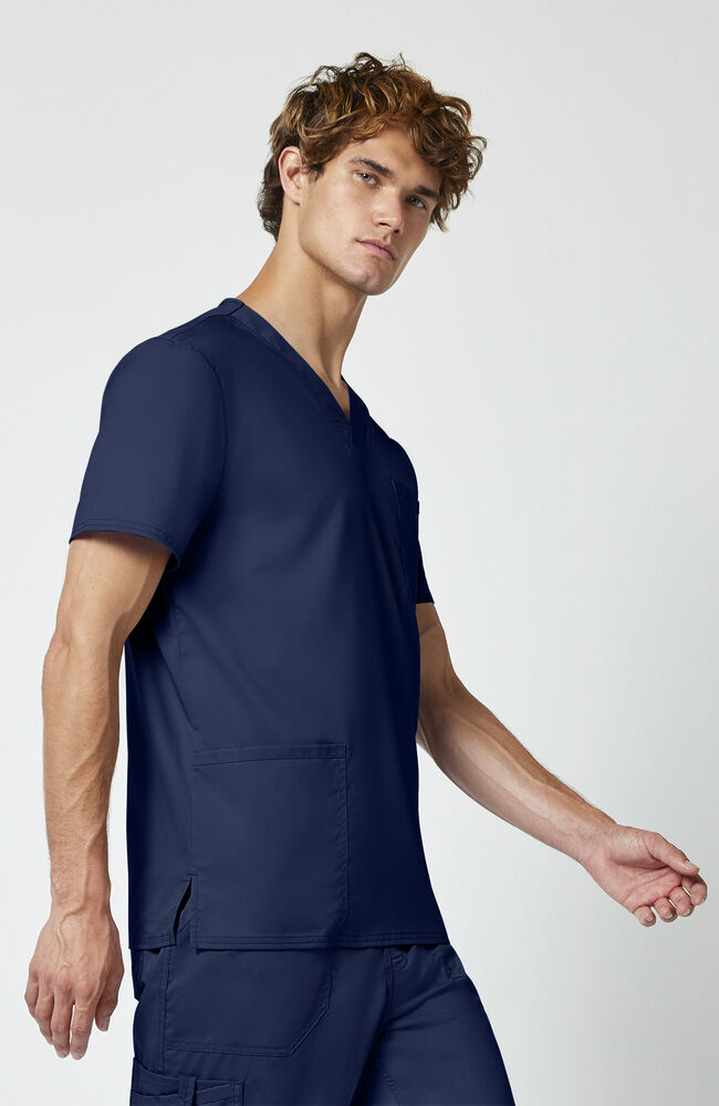 Men's Scrub Set: Utility 3-Pocket V-Neck Scrub Top & Jogger Scrub Pant