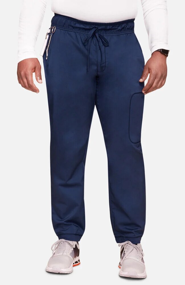 Men's Scrub Set: Utility 3-Pocket V-Neck Scrub Top & Jogger Scrub Pant