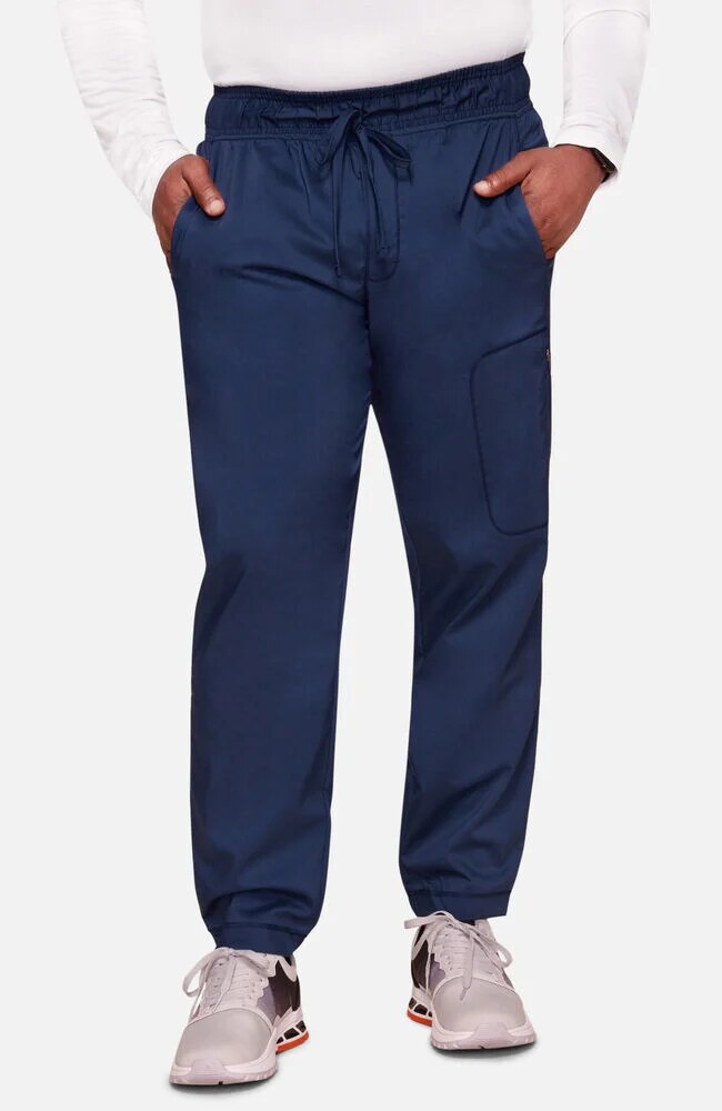 Men's Scrub Set: Utility 3-Pocket V-Neck Scrub Top & Jogger Scrub Pant