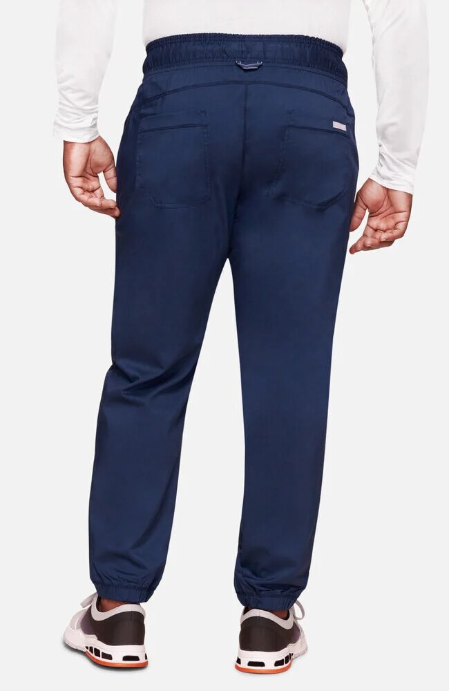 Men's Scrub Set: Utility 3-Pocket V-Neck Scrub Top & Jogger Scrub Pant