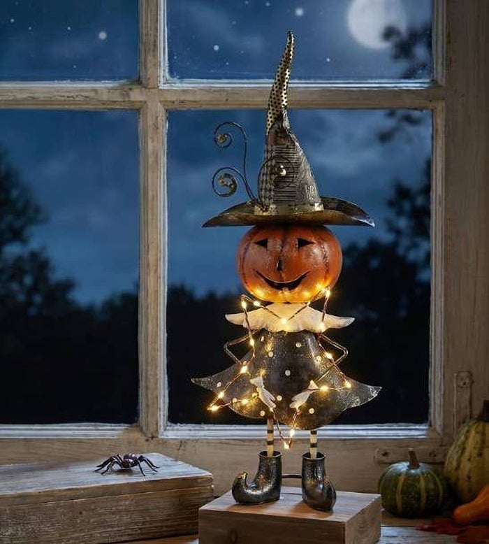 Metal Halloween Pumpkin Boy