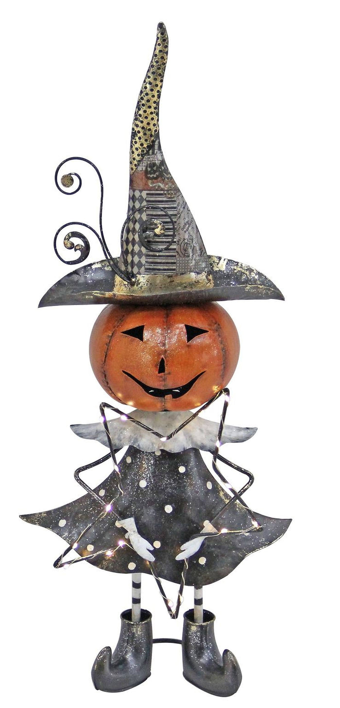Metal Halloween Pumpkin Boy