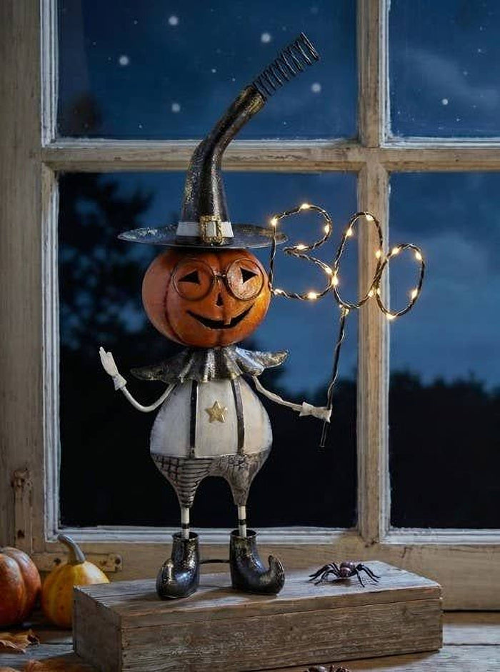 Metal Halloween Pumpkin Boy