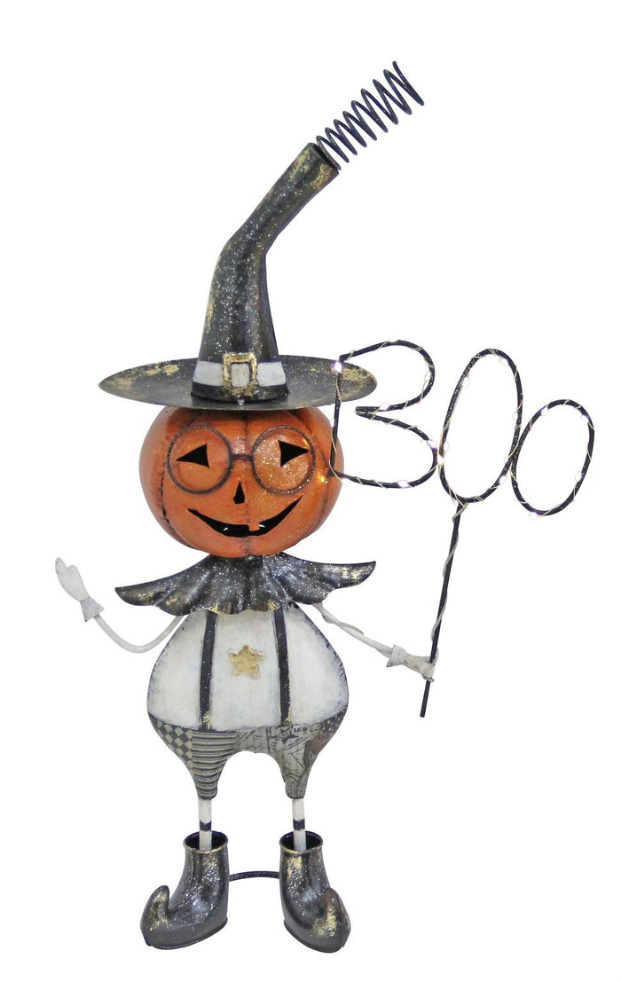 Metal Halloween Pumpkin Boy