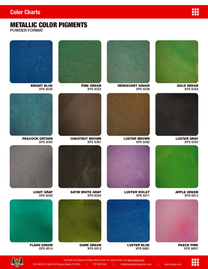 Metallic Powder Pigments | Xtreme Polishing Systems; metallic epoxy flooring, epoxy pigment powder, and marble epoxy floor