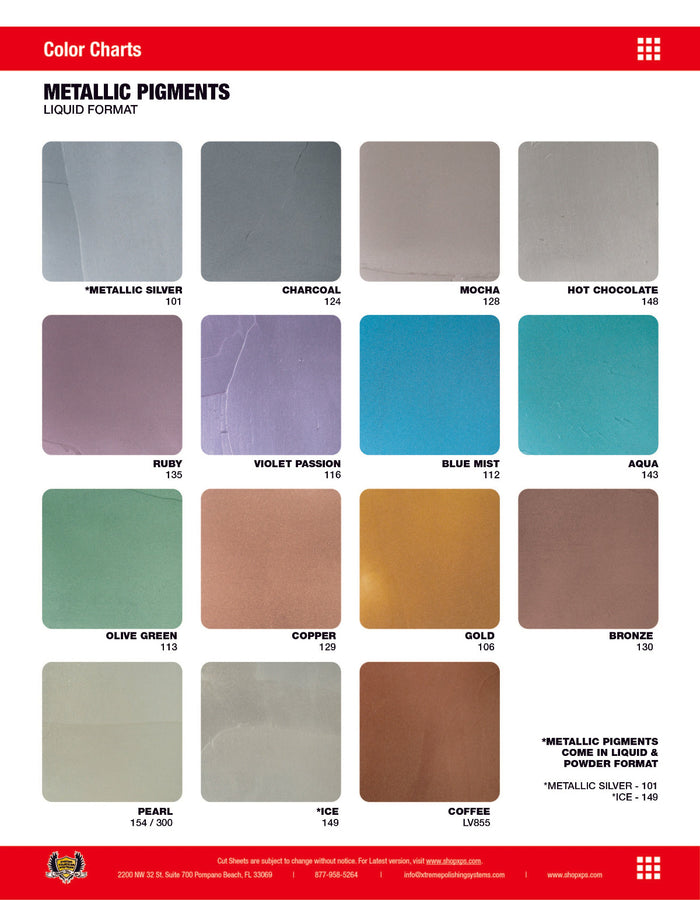Metallic Pigments | Xtreme Polishing Systems; metallic epoxy floors, metallic epoxy paint, metallic epoxy garage floor, and metallic epoxy colors.