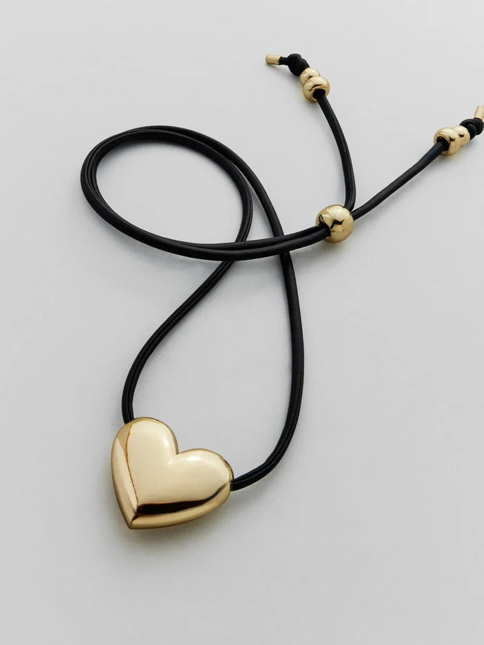 Millie Bubble Gold Heart Necklace