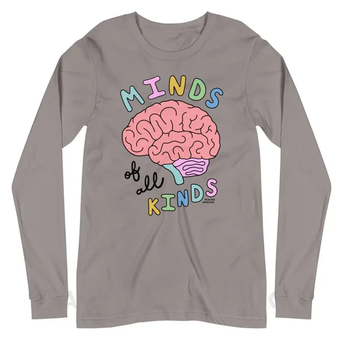 Minds Of All Kinds Premium Long Sleeve - Storm / XS - peachiespeechie.com