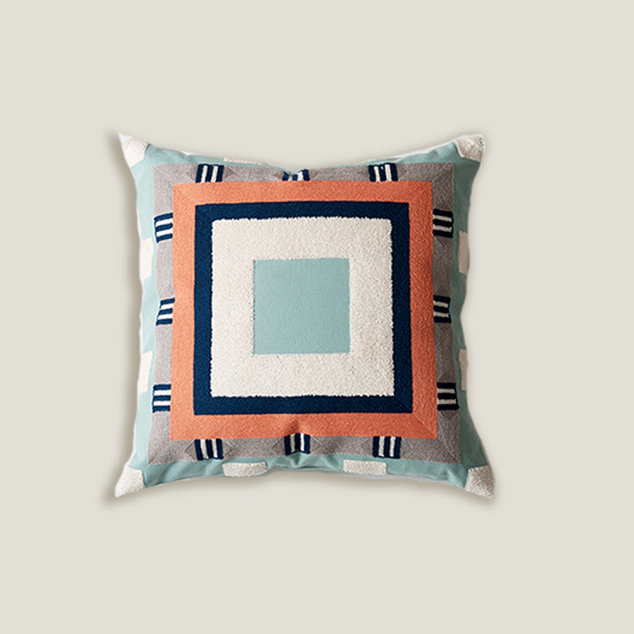 Mint Mosaic Cushion Cover
