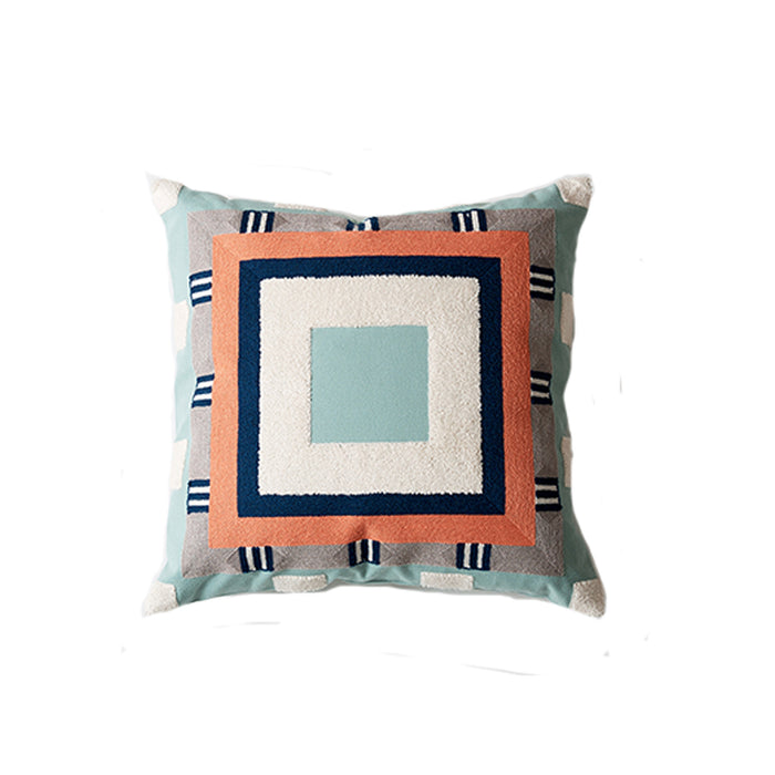 Mint Mosaic Cushion Cover