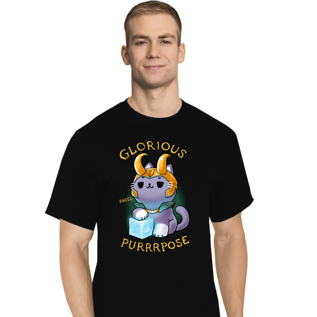 Shirts T-Shirts, Tall / Large / Black Mischief Cat