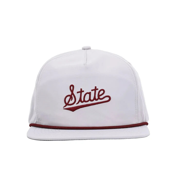 Mississippi State Script Poly Rope Hat (Grey)
