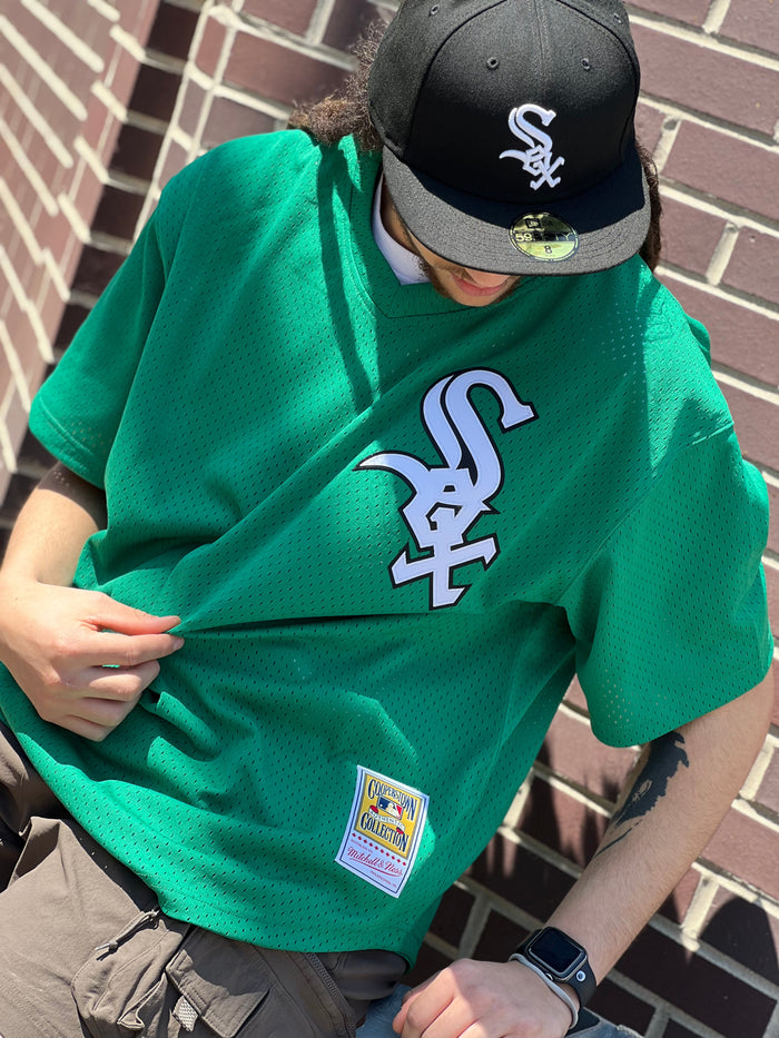 Mitchell & Ness St. Patrick's Day Frank Thomas Chicago White Sox 1996 BP Jersey