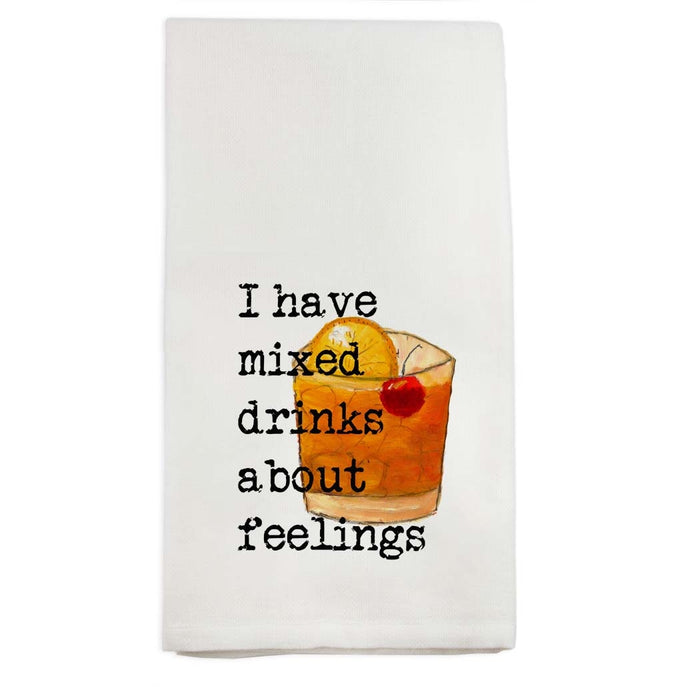 Mixed Drinks About Feelings Towel