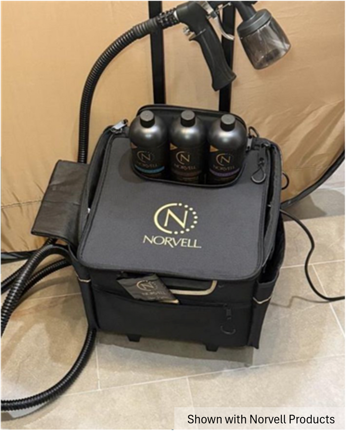 Norvell professional artist mobile bag holds 3 large solution bottles