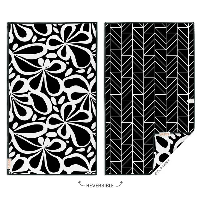 Mod Floral Reversible Microfiber Towel
