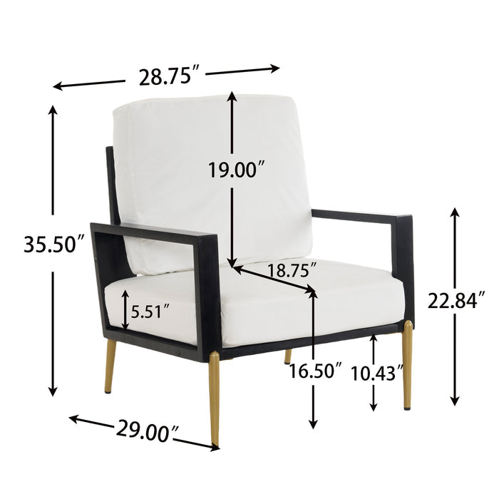 Modern Reception Accent Chair