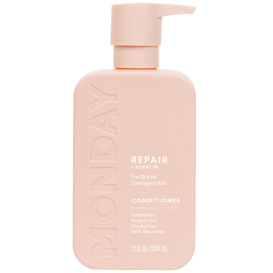 MONDAY repair + keratin for dry to damaged hair conditioner بلسم اصلاح الشعر من منداي