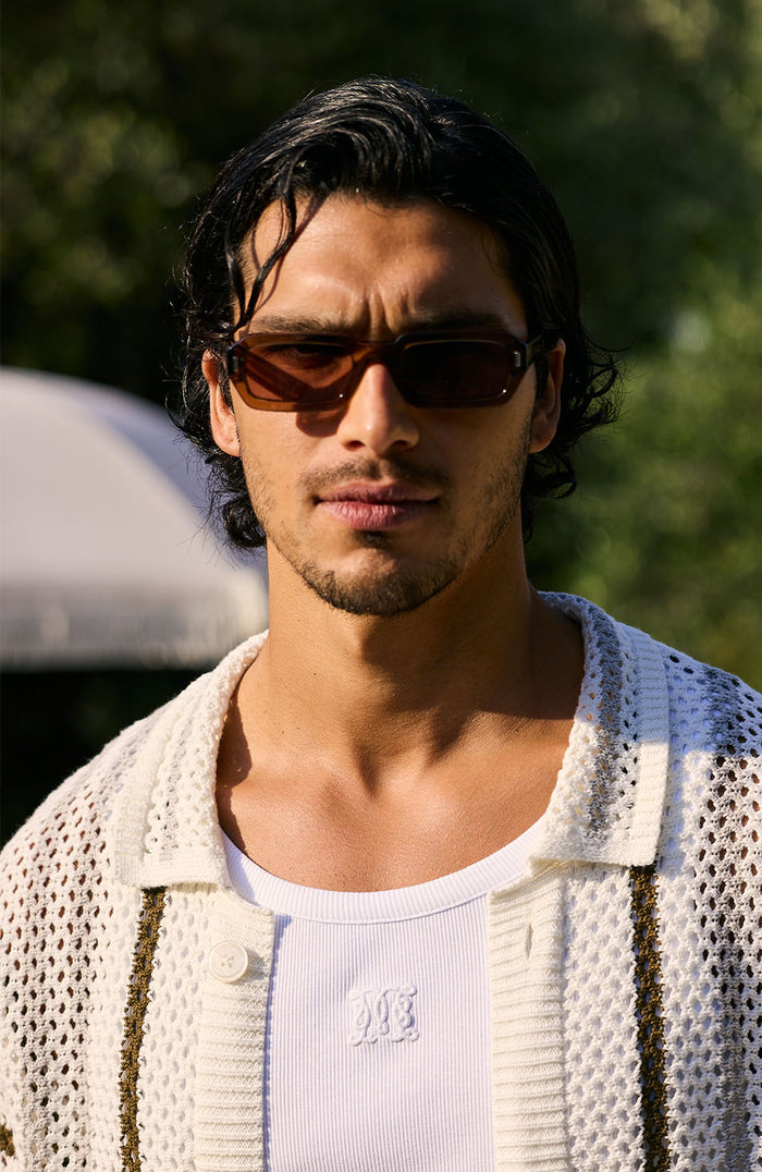 Monogram Embroidered Vest in White