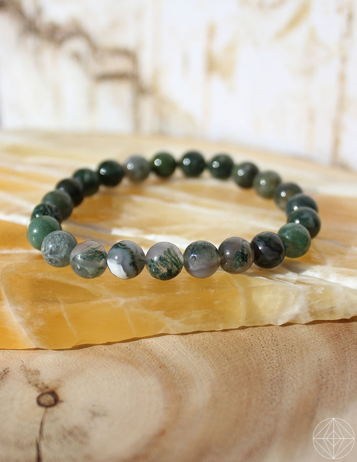 Crystal Bracelet: Moss Agate - Earth's Elements