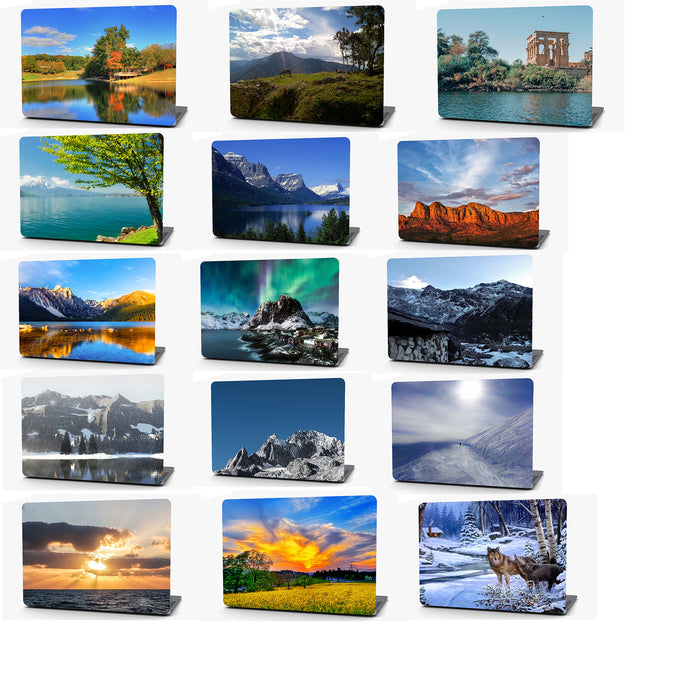 Mountain Lake Snow Landscape Vinyl Laptop Computer Skin Sticker Decal Wrap Macbook Various Sizes