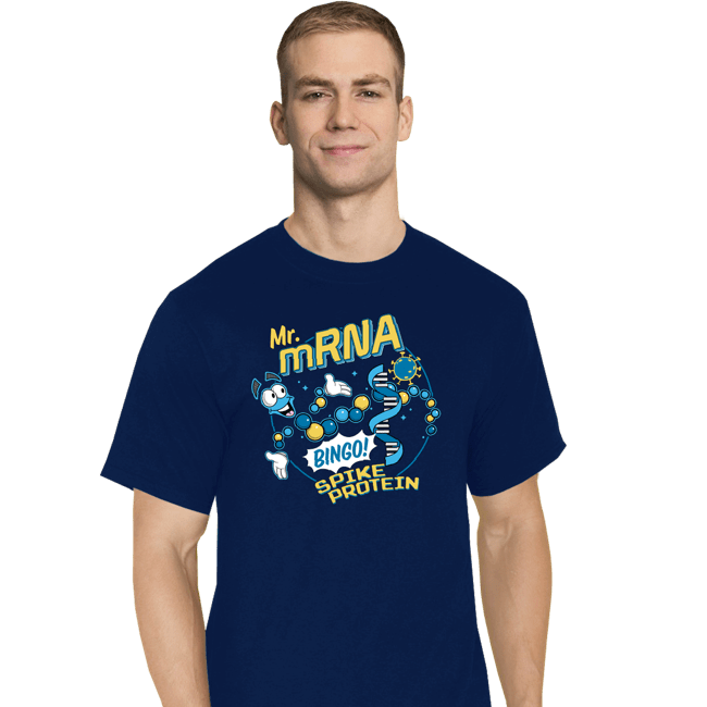 Shirts T-Shirts, Tall / Large / Navy Mr mRNA