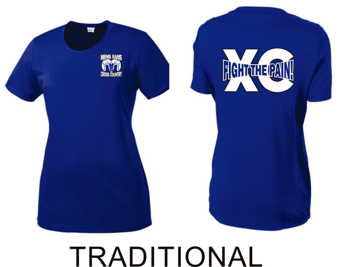 MRMS XC Shiny Wicking Ladies Tee
