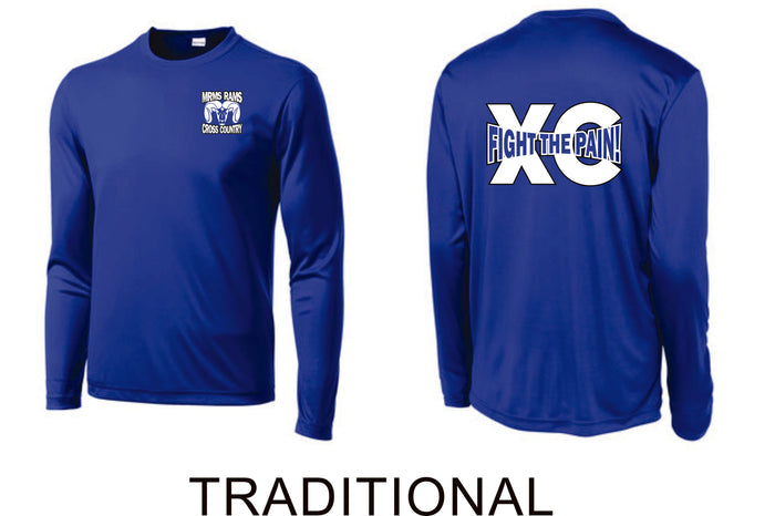 MRMS XC Wicking Long Sleeve Tee- 2 designs