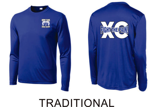 MRMS XC Wicking Long Sleeve Tee- 2 designs