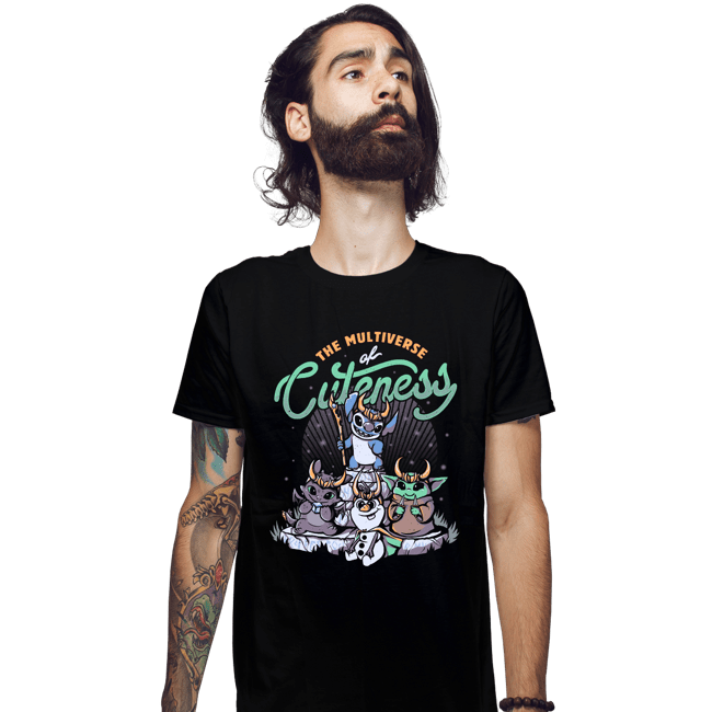 Shirts Fitted Shirts, Mens / Small / Black Multiverse Of Cuteness