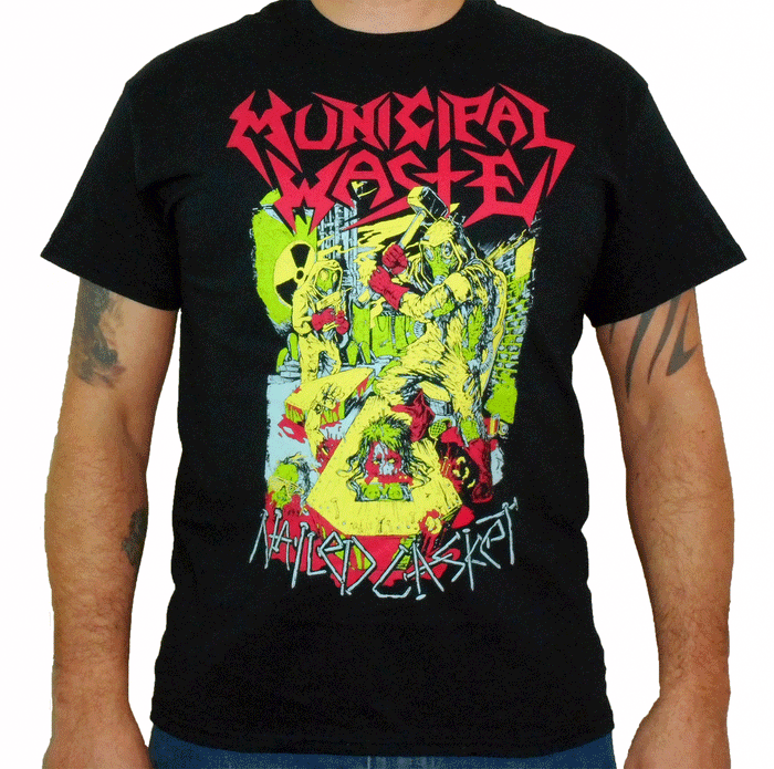 MUNICIPAL WASTE (Nailed Casket) Men's T-Shirt