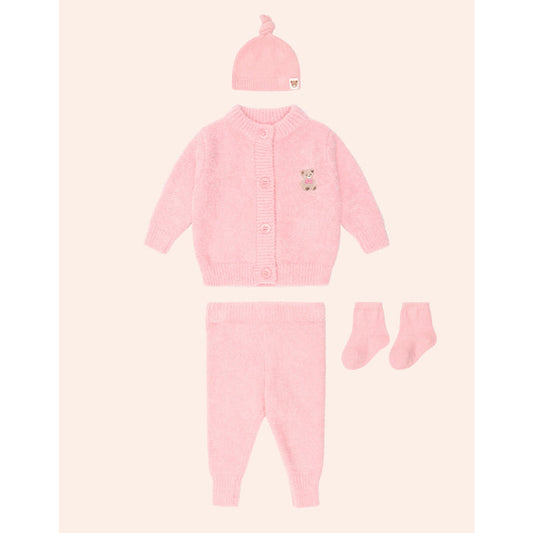 My First Hux 4pc Boucle Set - Apricot