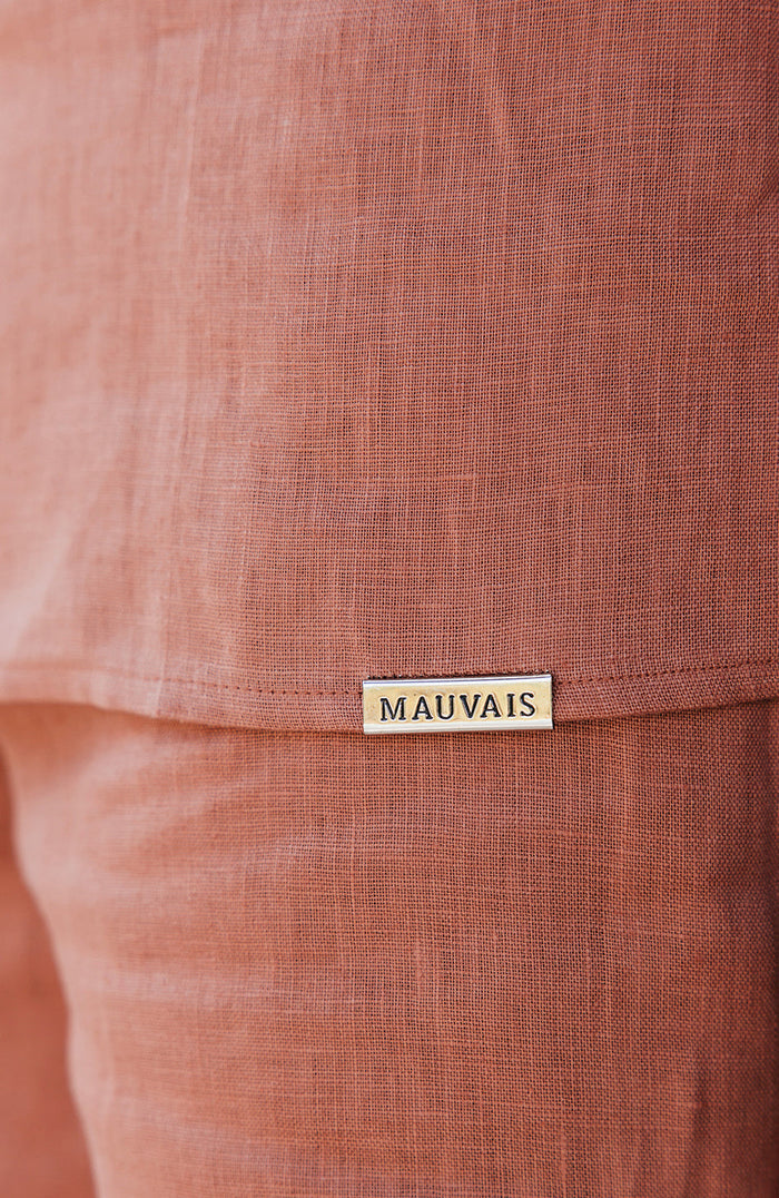 Nammos Pure Linen Tailored Shirt in Canyon