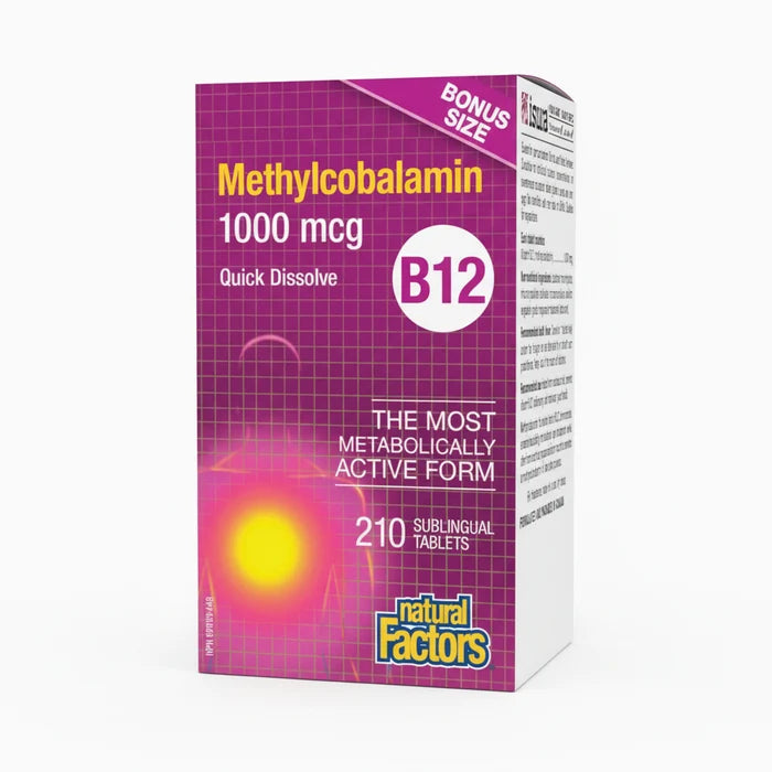 Natural Factors: B12 Methylcobalamin 1000 mcg