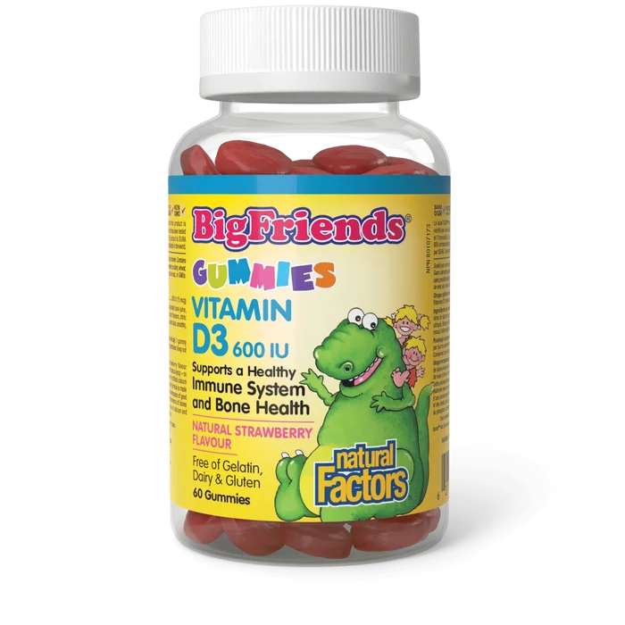 Natural Factors: Big Friends Vitamin D 600 UI Gummies