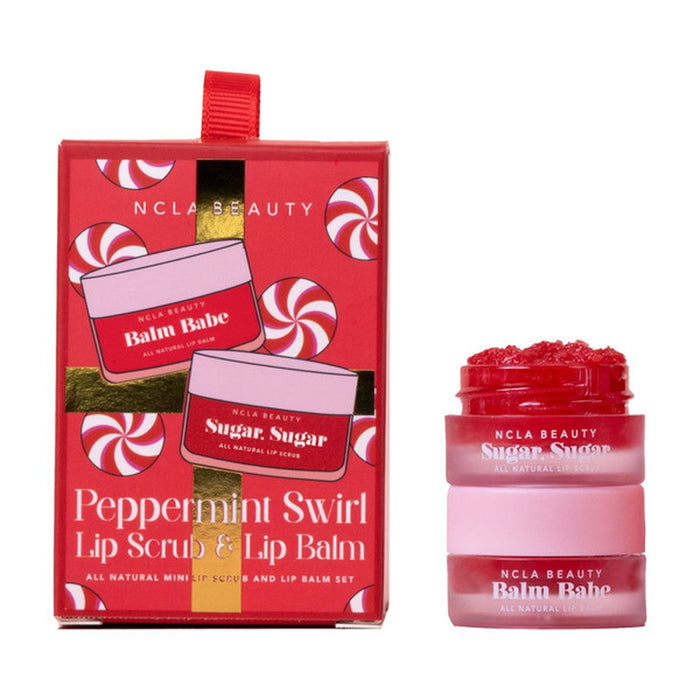NCLA BEAUTY peppermint swirl Lip Scrub & Lip Balm
