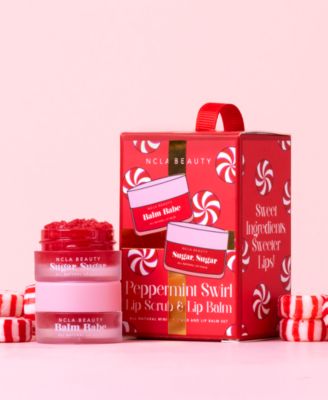 NCLA BEAUTY peppermint swirl Lip Scrub & Lip Balm