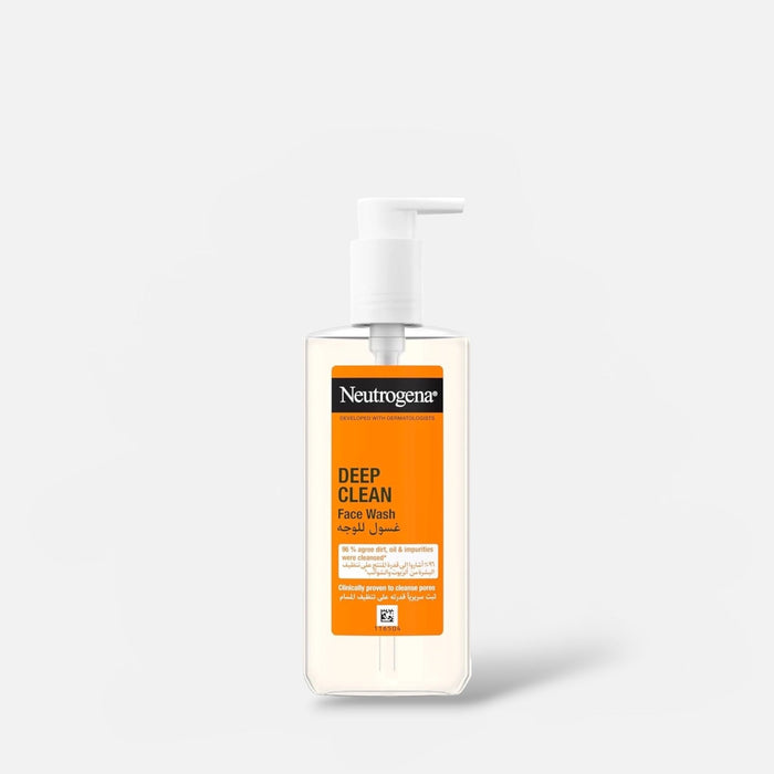 Neutrogena Deep Clean Face Wash 200ml غسول الوجه نيتروجينا ديب كلين - Princess Cosmetics Qatar