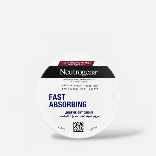 Neutrogena Fast Absorbing Lightweight Cream 200ml كريم نيتروجينا سريع الامتصاص وخفيف الوزن - Princess Cosmetics Qatar