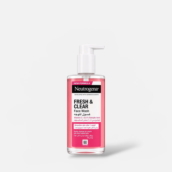 Neutrogena Fresh & Clear Face Wash 200ml غسول الوجه نيتروجينا فريش آند كلير - Princess Cosmetics Qatar