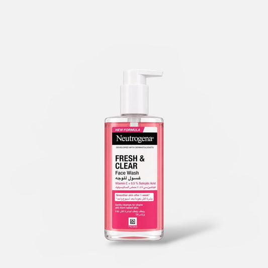 Neutrogena Fresh & Clear Face Wash 200ml غسول الوجه نيتروجينا فريش آند كلير - Princess Cosmetics Qatar