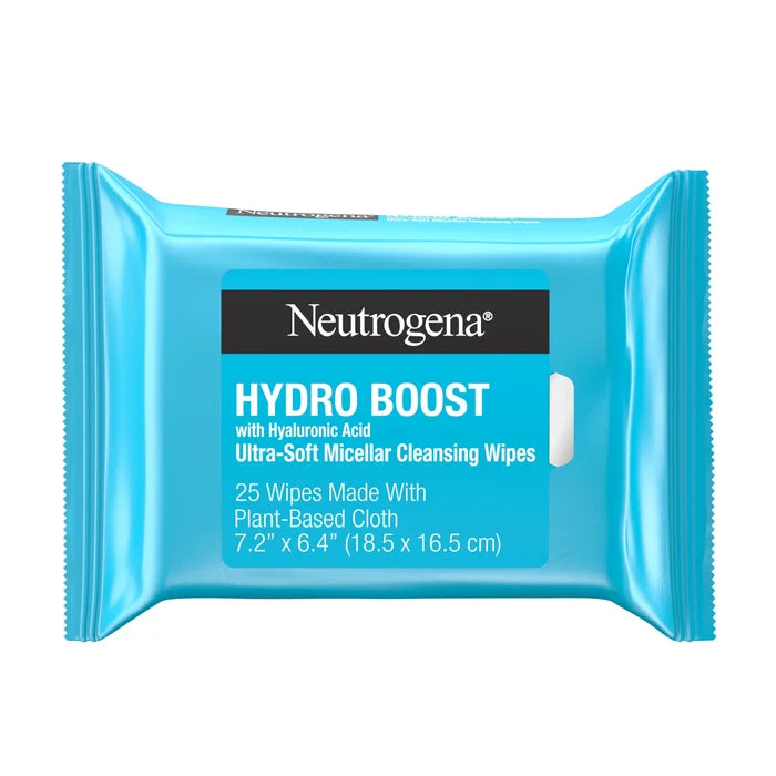 NEUTROGENA Hydro Boost Ultra-Soft Micellar Cleansing Wipes مناديل تنظيف الوجه من نايتروجينا