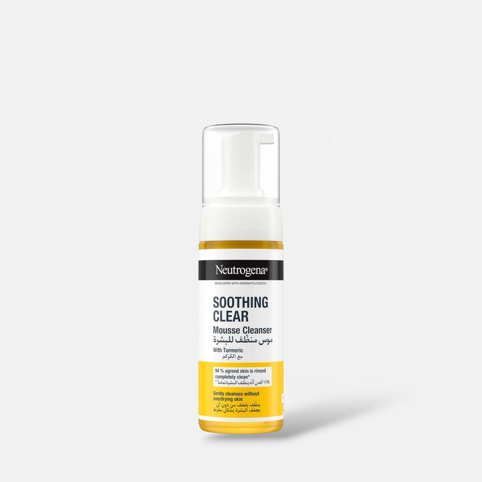 Neutrogena Soothing Clear Mousse Cleanser 150ml غسول نيتروجينا المهدئ والشفاف - Princess Cosmetics Qatar