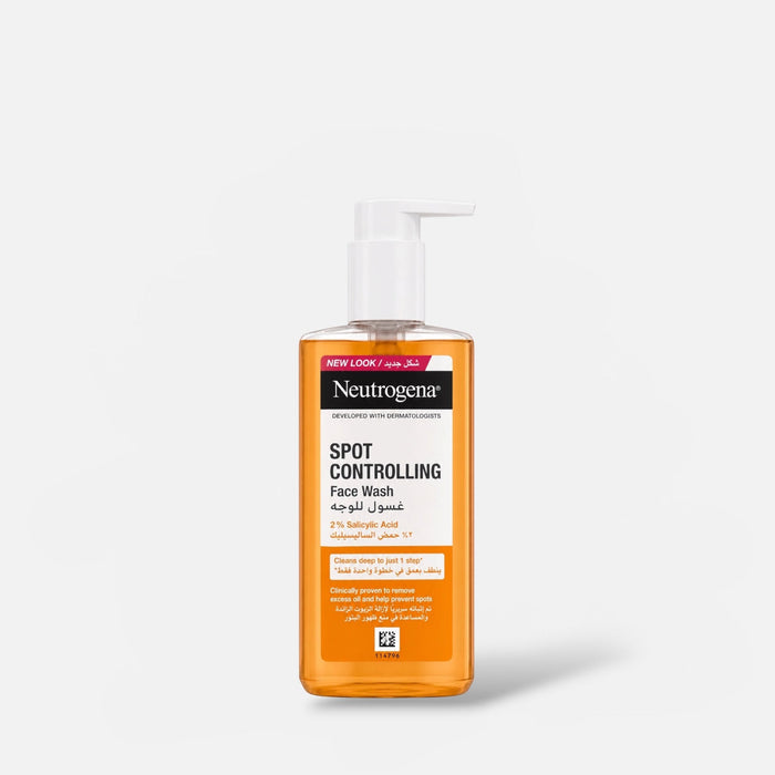 Neutrogena Spot Controlling Facial Wash 200ml غسول الوجه نيتروجينا للتحكم في البقع - Princess Cosmetics Qatar