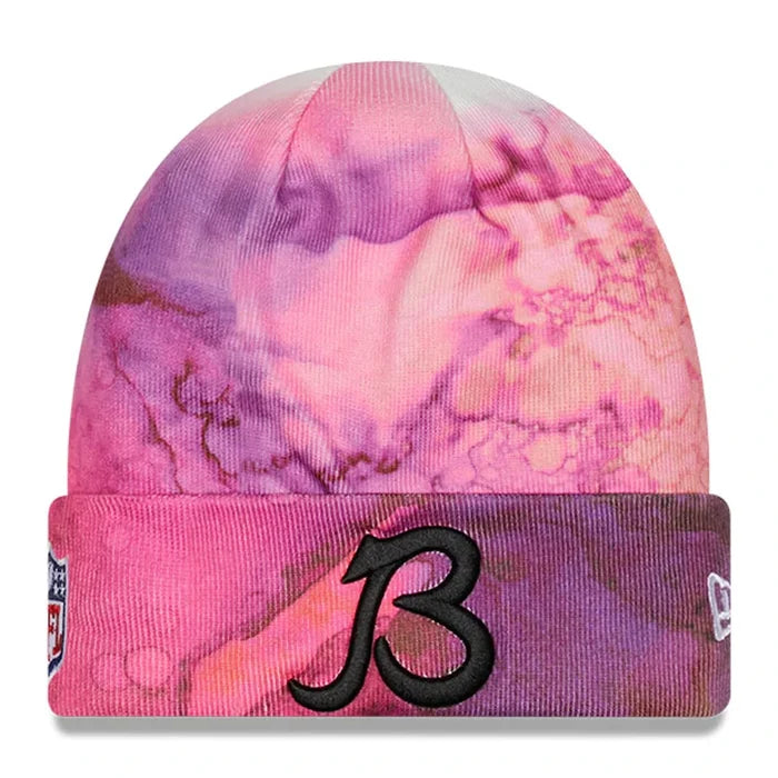 New Era Pink Chicago Bears 2022 NFL Crucial Catch Knit Hat