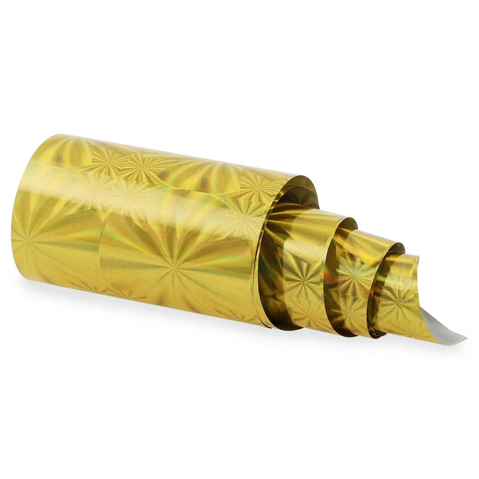 NF-011 Gold Holo Starburst - Transfer Foil Strip   Naio Nails