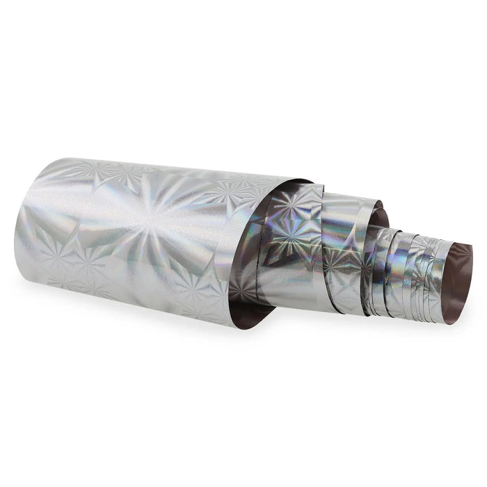 NF-013 Silver Holo Starburst - Transfer Foil Strip   Naio Nails